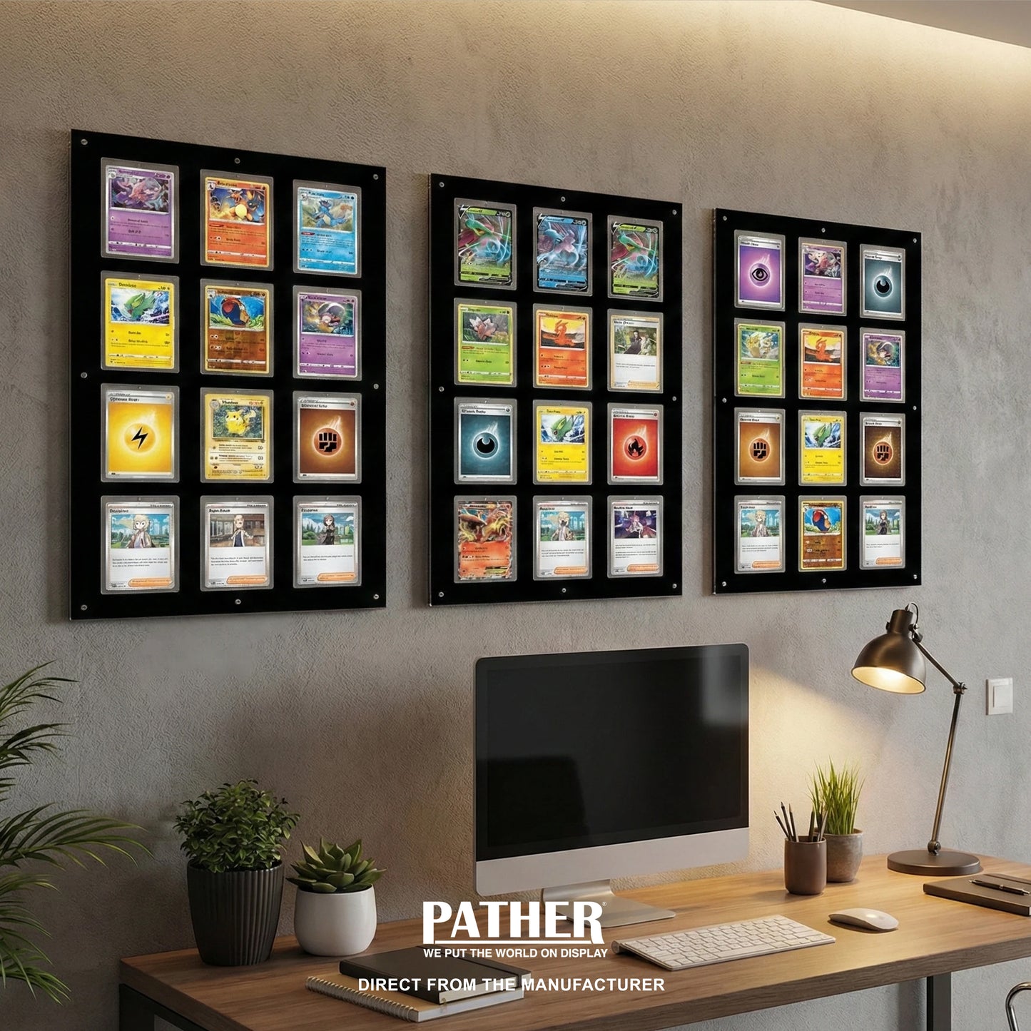 PATHER. Ultimate Holder Card Wall - 12 Slots
