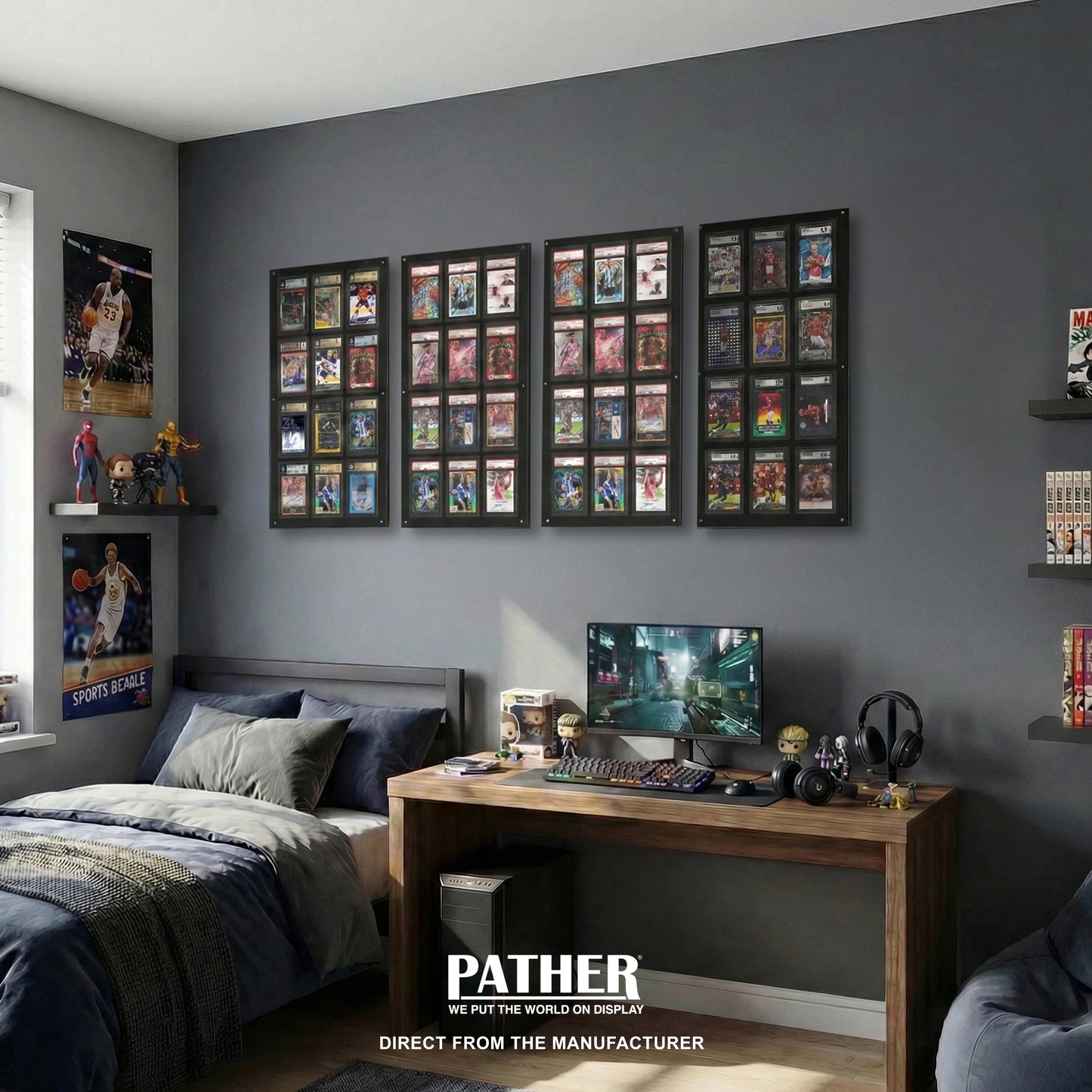 PATHER. Ultimate Graded Card Wall Display
