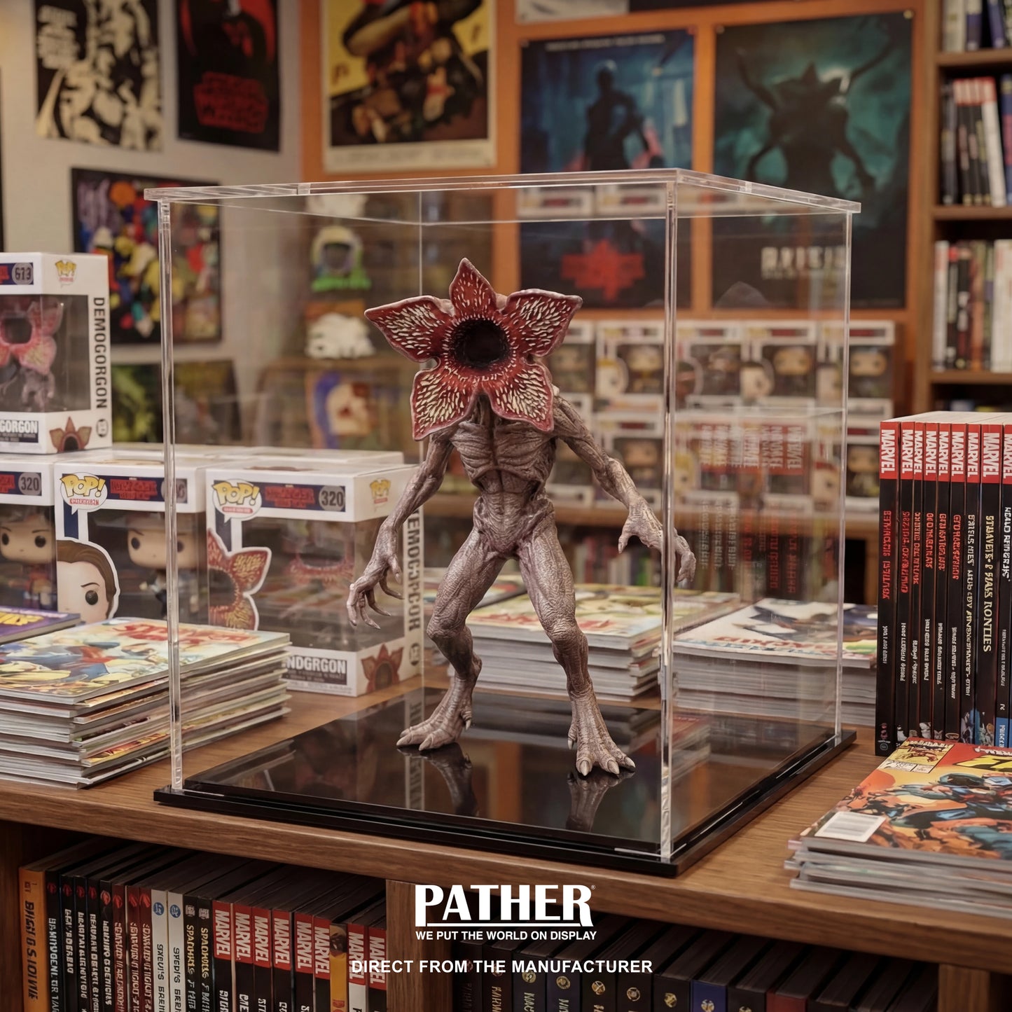 PATHER. Display Cube - 12" x 12" x 12"- Knock Down Style