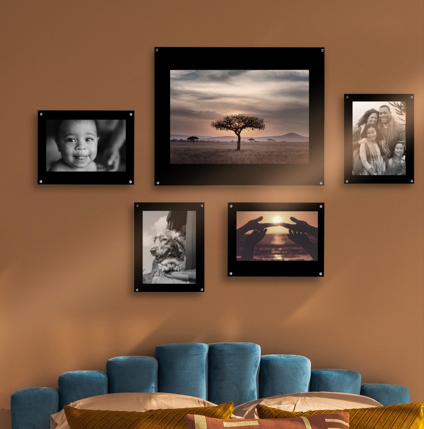 PATHER® Wall Mounted Picture Frame 16" W x 20" or 20" W x 16"H - Universal