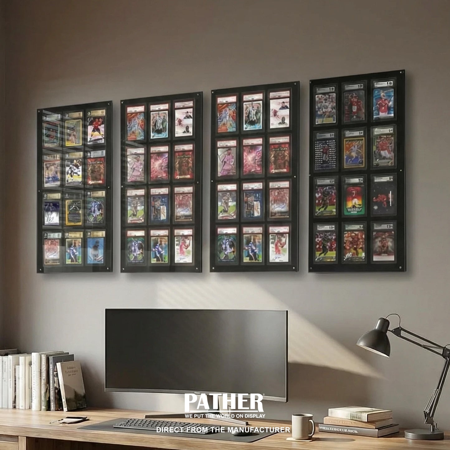 PATHER. Ultimate Graded Card Wall Display