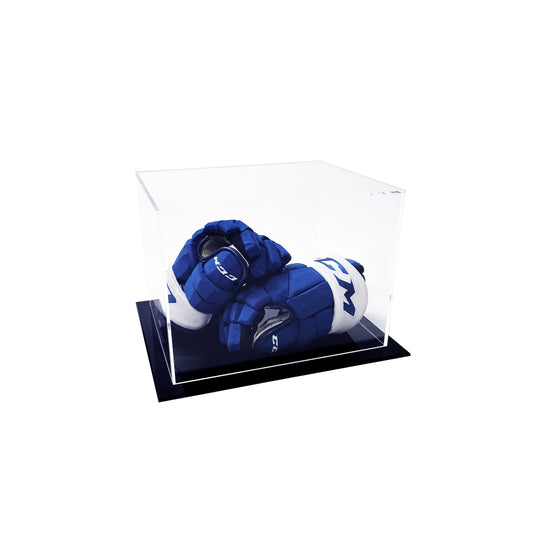 PATHER. Rectangular Display Case - 14"w x 10.5"d x 10"h with Black Base