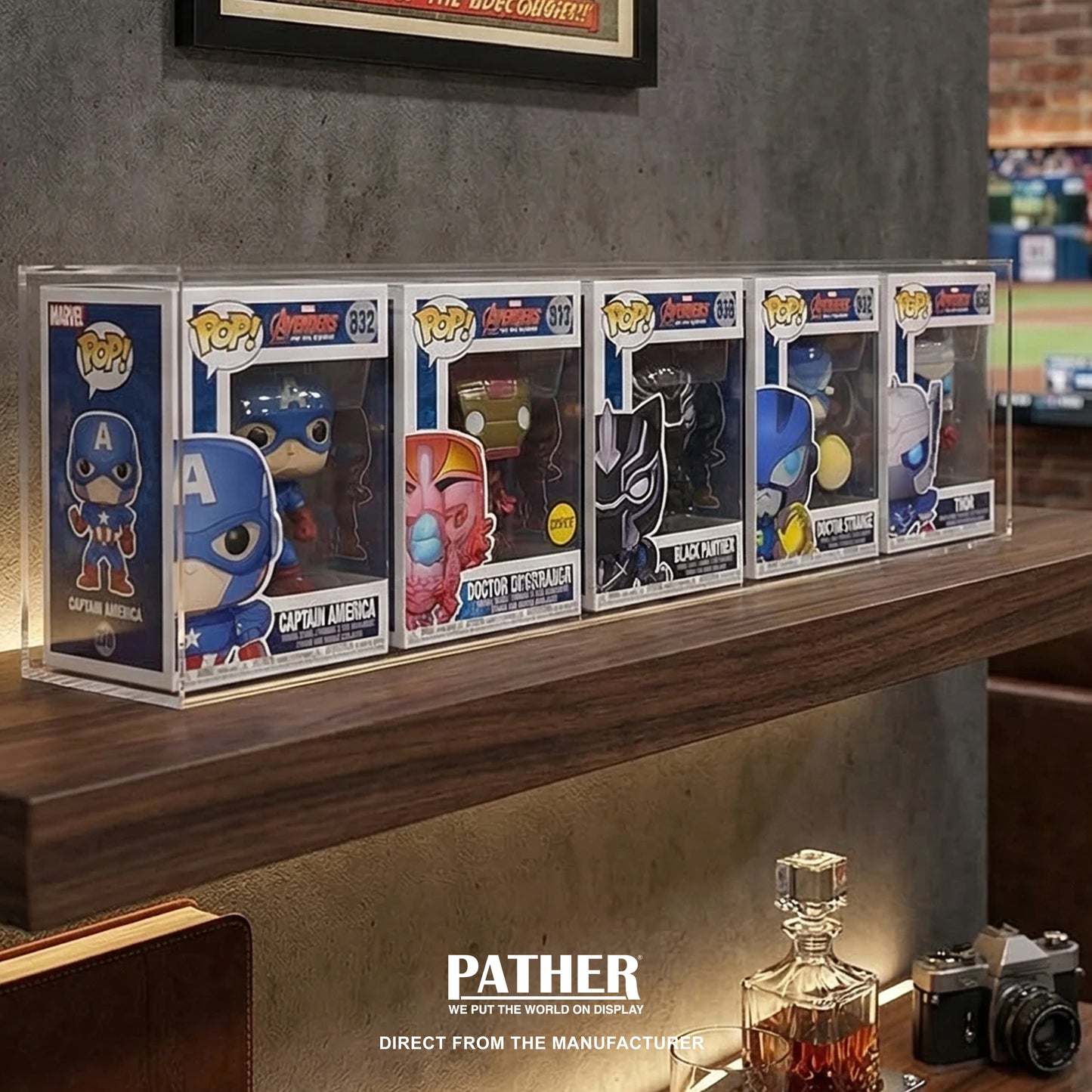 PATHER. 1 x 5 Funko Display