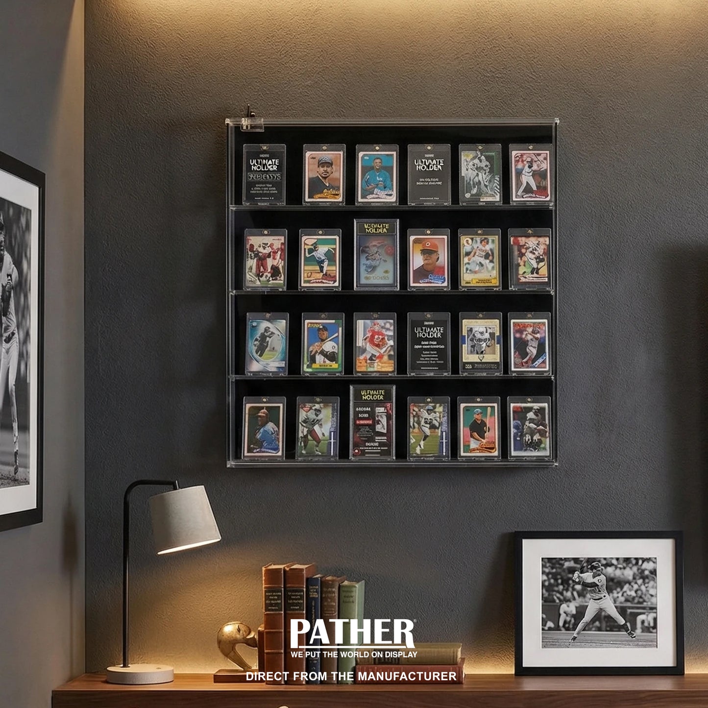 PATHER. Trading Card Display Cabinet - Large