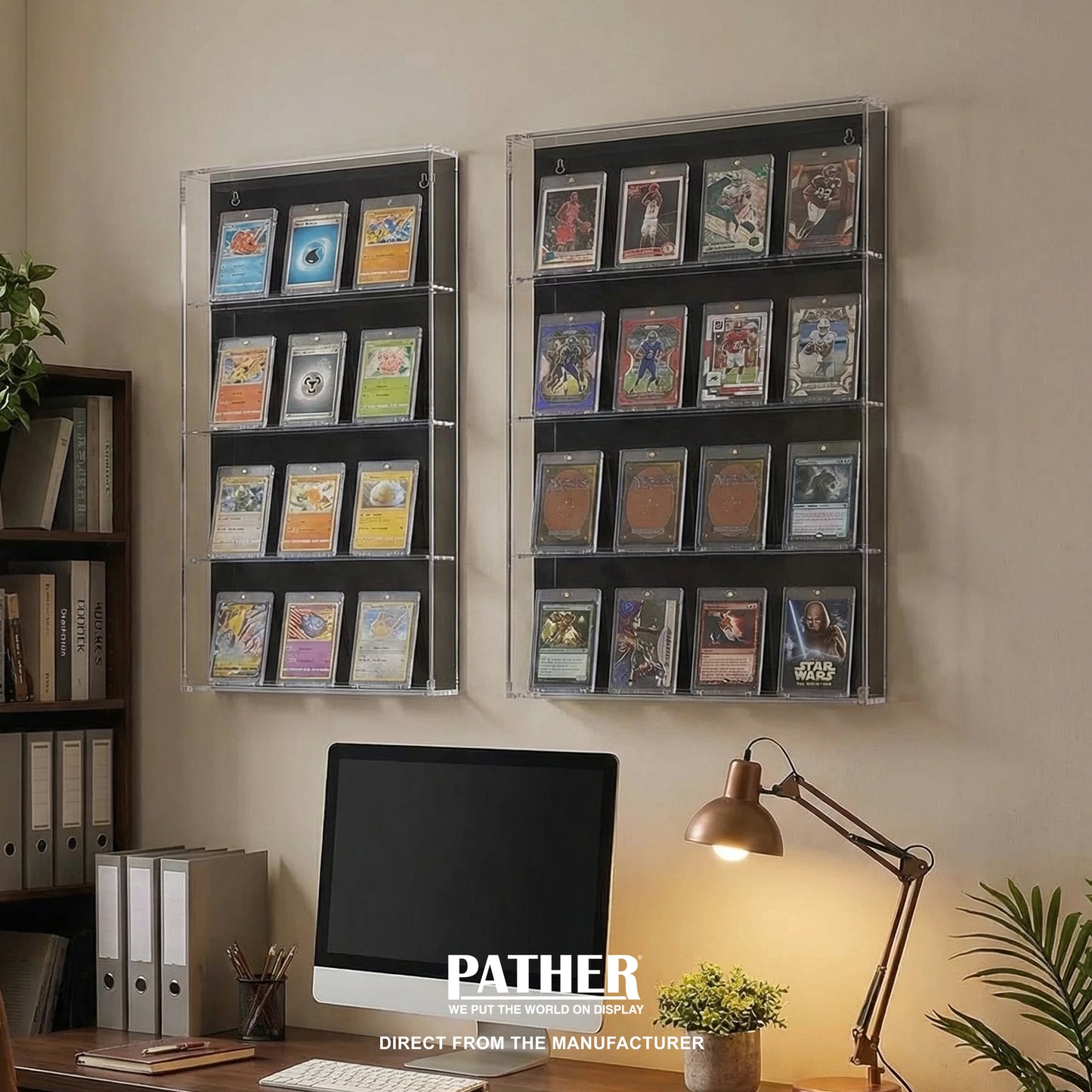 PATHER. Trading Card Display Cabinet - Medium