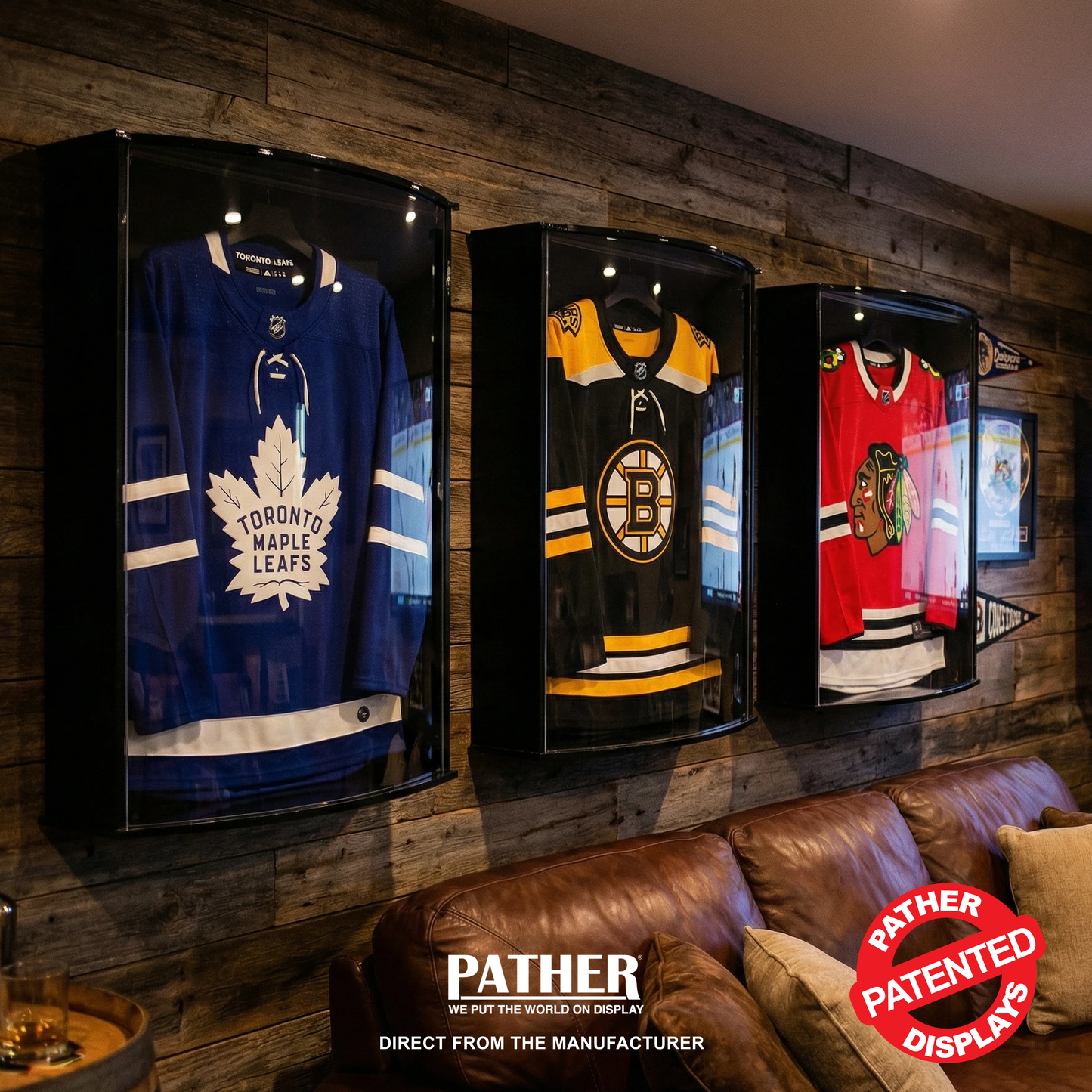 PATHER. Patented Luxury Single Curved Jersey Case