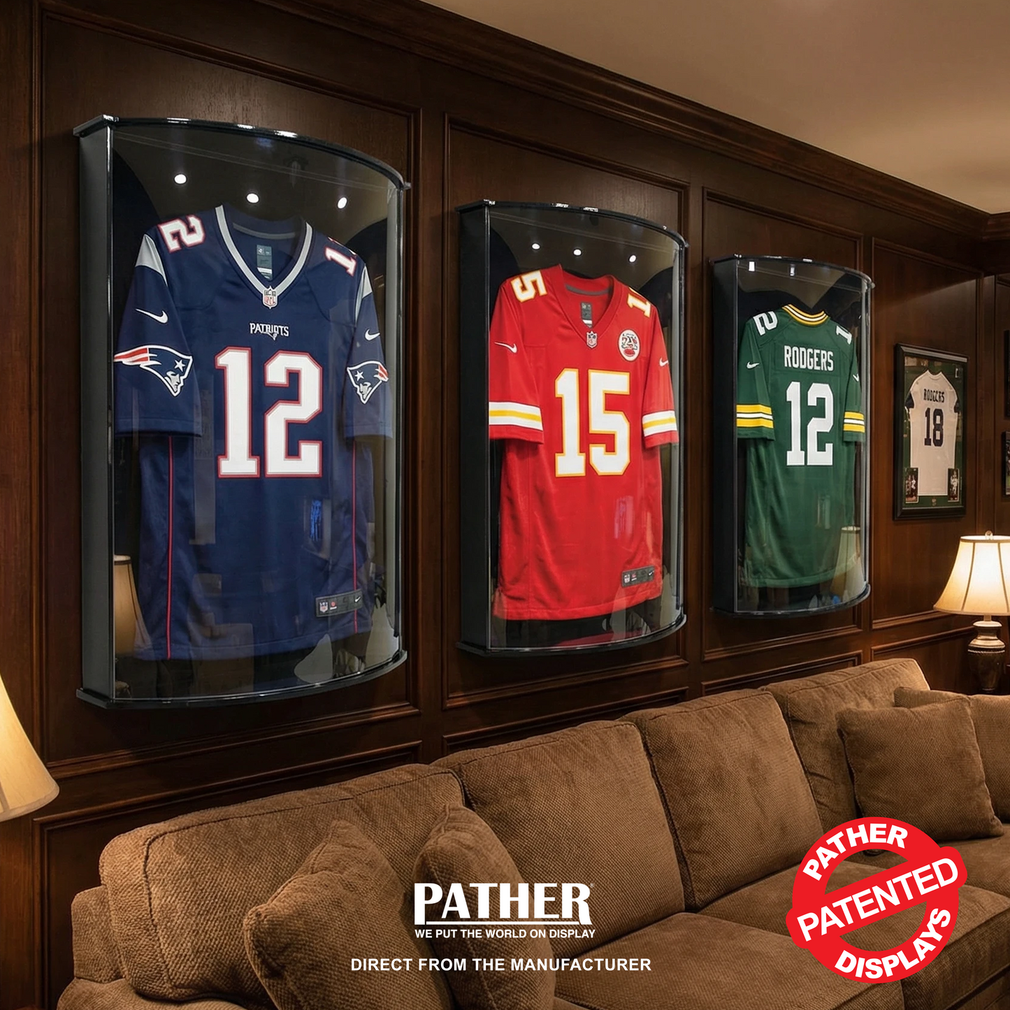 PATHER. Patented Luxury Single Curved Jersey Case