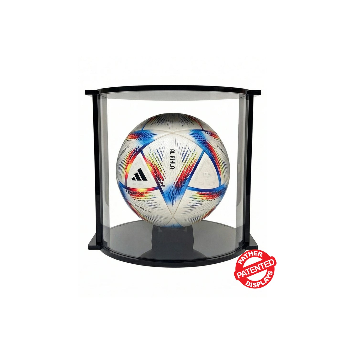PATHER. Patented Luxury Double Curved Display Case - Small