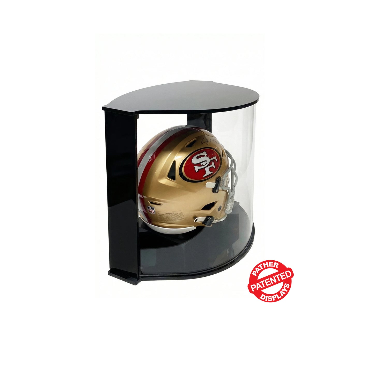 PATHER. Patented Luxury Double Curved Display Case - Extra Large