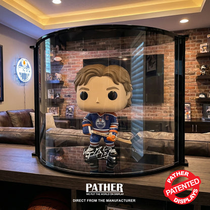 PATHER. Patented Luxury Double Curved Display Case - Extra Large