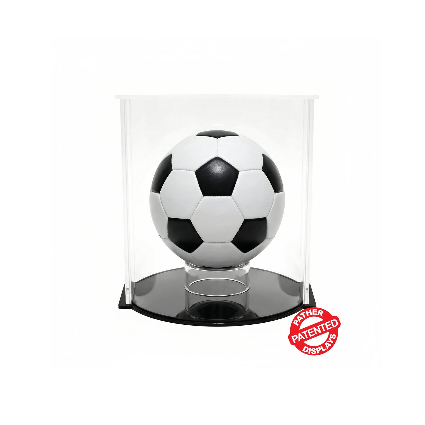 PATHER. Patented Luxury Clear Double Curve Display Case - Small