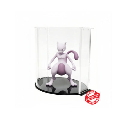 PATHER. Patented Luxury Clear Double Curve Display Case - Small