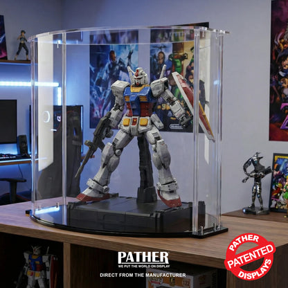 PATHER. Patented Luxury Double Curved Display Case - Medium