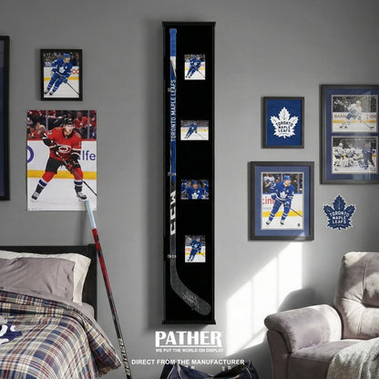 PATHER. Hockey Stick Display Case - Vertical - Left Handed