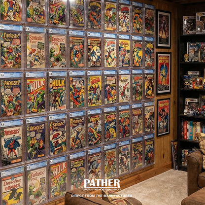 PATHER. Wall Mountable Graded Comic Book Holder