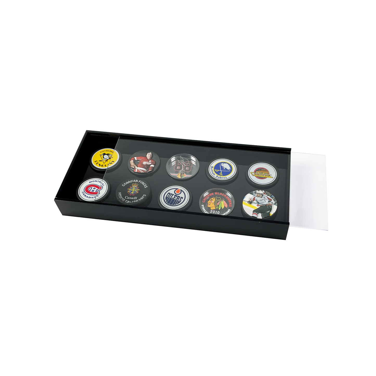 PATHER® Hockey Puck Display - 10 Slots