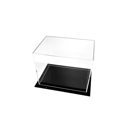 PATHER® Rectangular Display Case - 14"w x 10.5"d x 10"h with Black Base