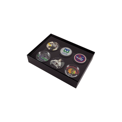 PATHER® Hockey Puck Display Case - 6 Slots