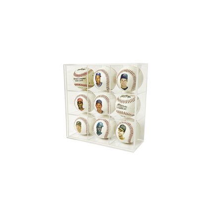 PATHER® Baseball Display Case - 9 Slots