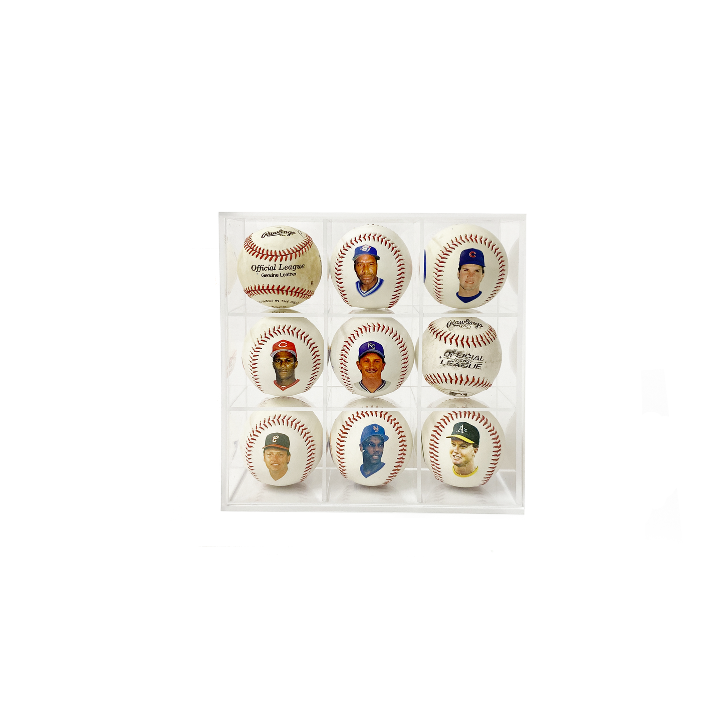 PATHER® Baseball Display Case - 9 Slots