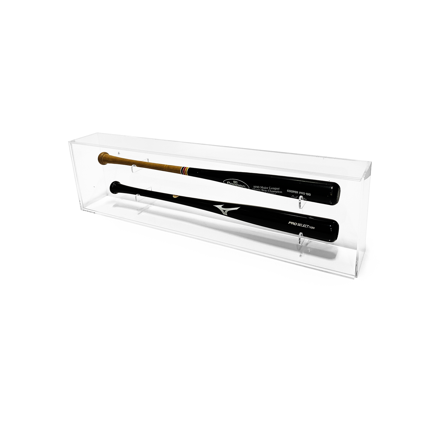 PATHER® Double Baseball Bat Display Case