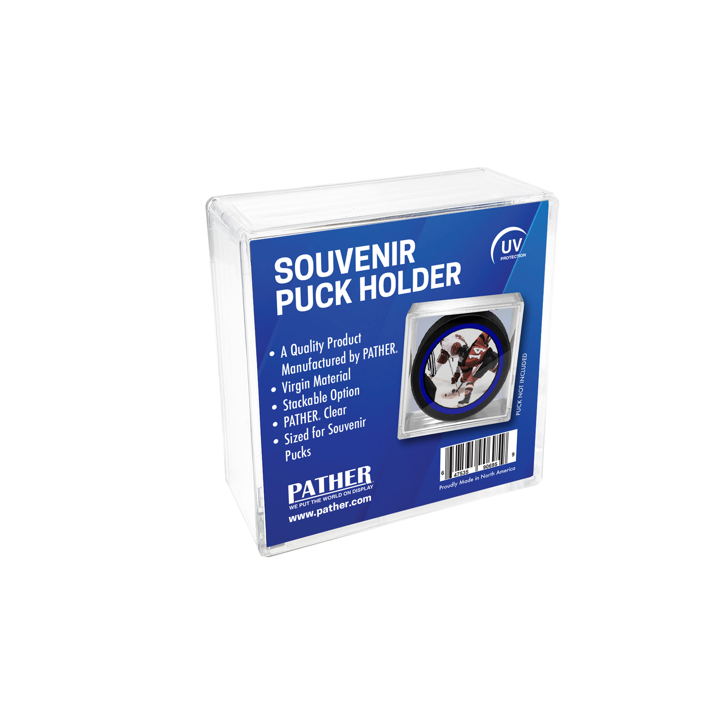PATHER® Souvenir Hockey Puck Case