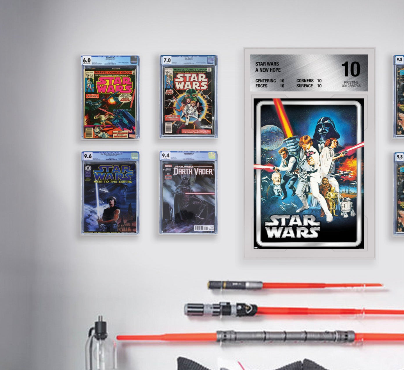 PATHER® Wall Mountable Graded Comic Book Holder
